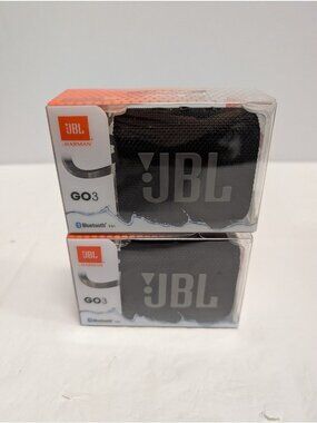 JBL Go 3 - Portable Mini Bluetooth Speaker New in box 2 Pack